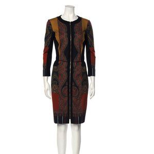 ETRO Printed Knee-Length Dress Size: M | US6, IT42